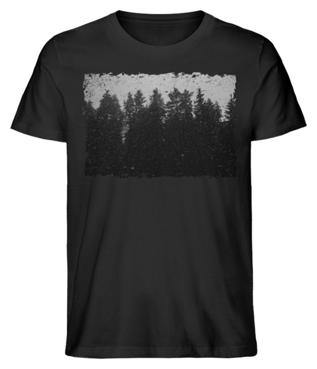 Winter Forest (Herren/Unisex Premium Organic Shirt ST/ST) Miro Lange Art Winter Forest (Herren/Unisex Premium Organic Shirt ST/ST) Miro Lange Art