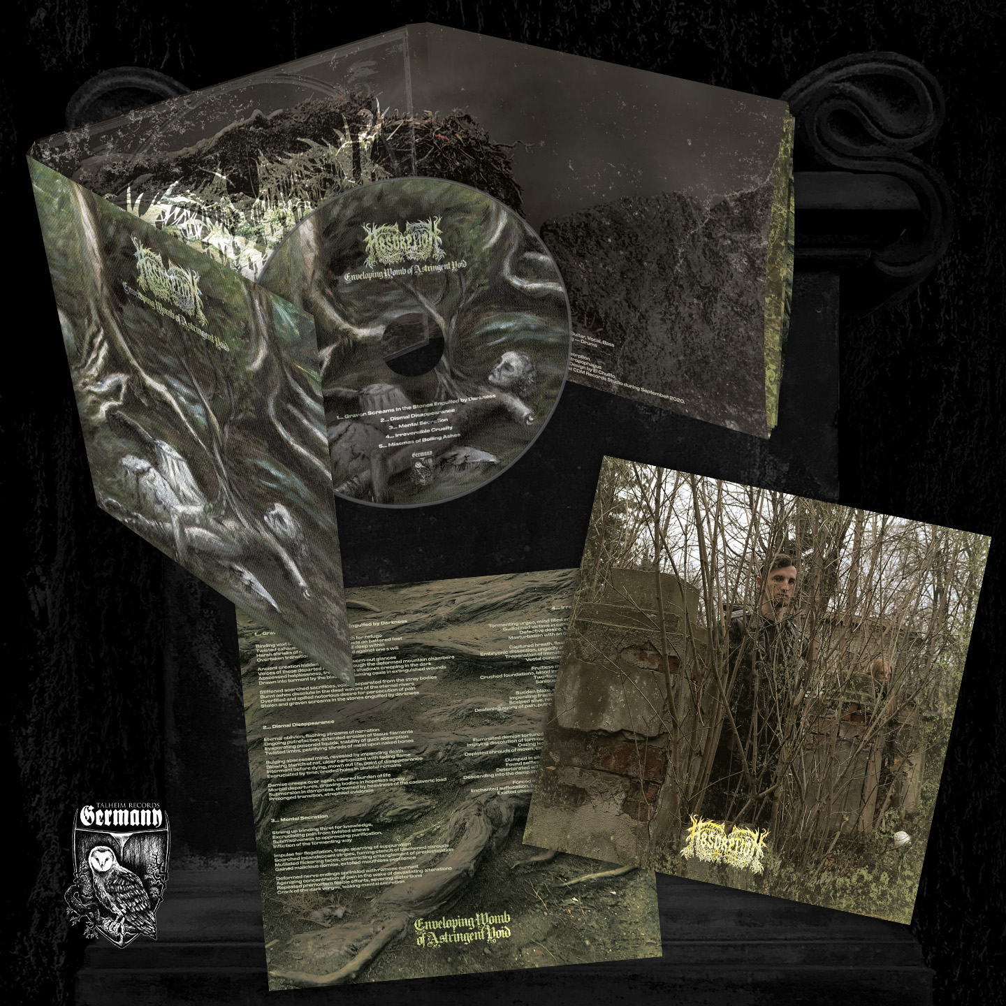 Absorption – Enveloping Womb Of Astringent Void CD Digipack Absorption – Enveloping Womb Of Astringent Void CD Digipack