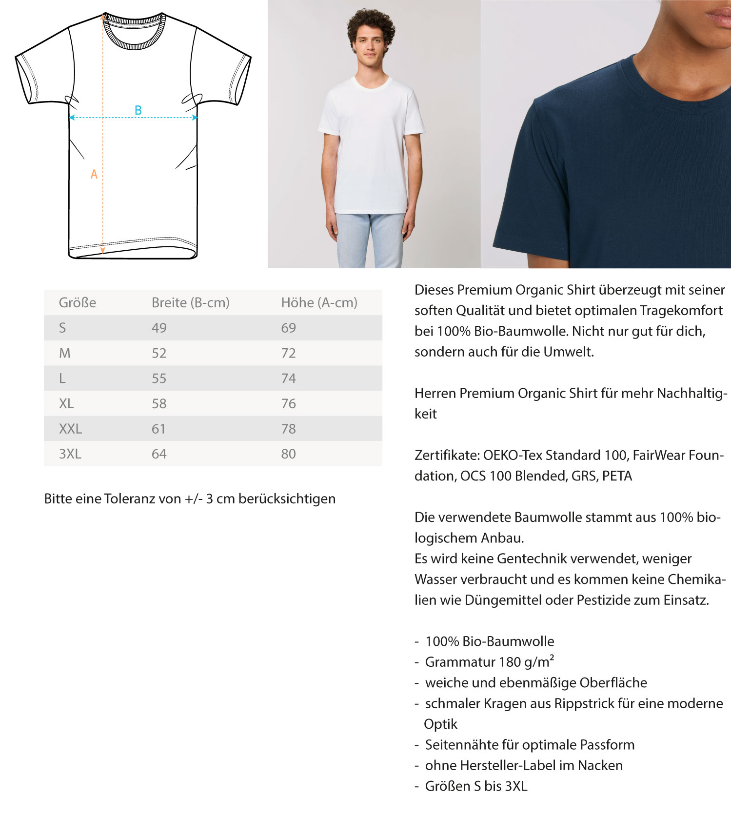 Haunted (Herren/Unisex Premium Organic Shirt ST/ST) Miro Lange Art